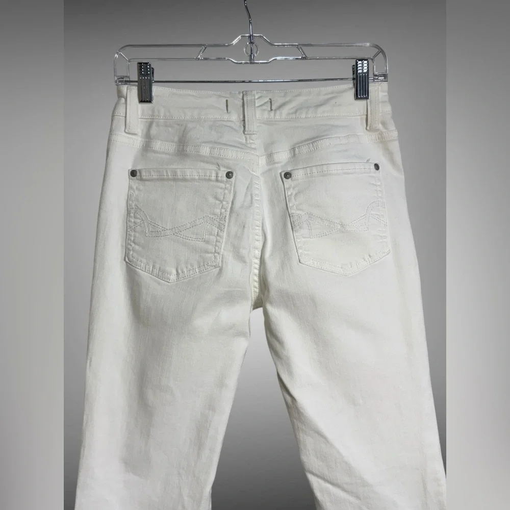Nine West Vintage America White Stretch Jeans Size 2 Skinny - Picture 4 of 15